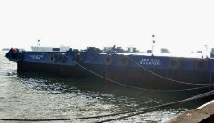 Successful Launching of A.M.S. GLADSTONE - 210ft Deck Cargo and Ballast Tank Spud Barge and A.M.S. 1803 - 180ft Deck Cargo and Ballast Tank Barge
